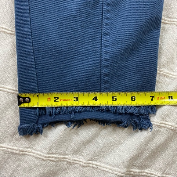 STUSSY Cropped Pants Women' Size Small 28x28 Straight Leg 100% Cotton Blue - Picture 15 of 15